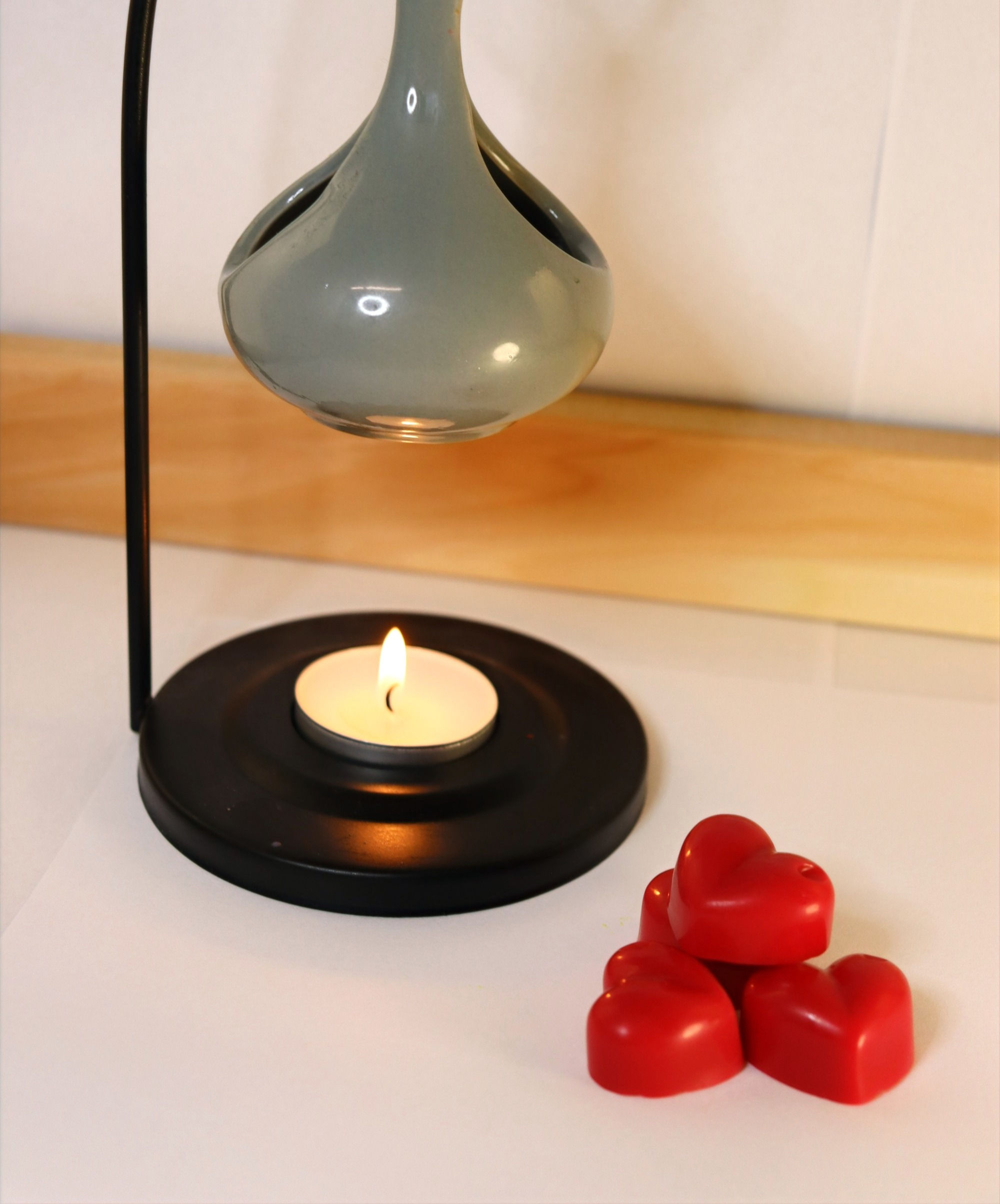 Handmade Black Cherry Wax Melt Hearts