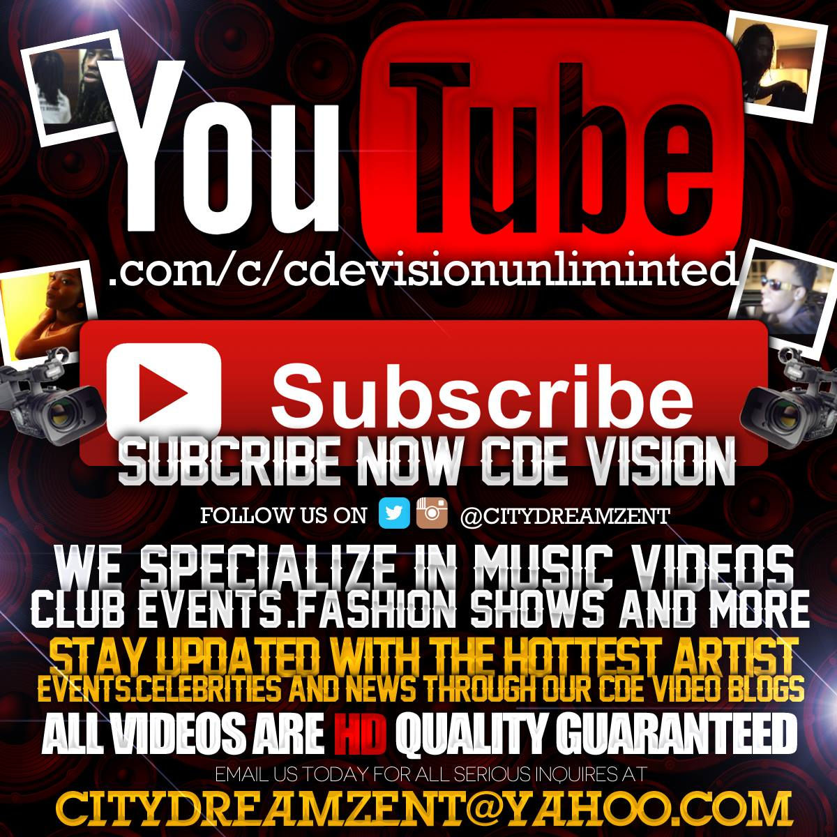 Subscribe to YouTube Channel - www.youtube.com/@CDEVisionUnlimited/videos