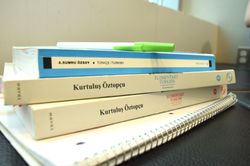 9- Piled Turkish Books