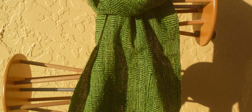 Table Runner Kiwifruit - green table runner - handwoven - full