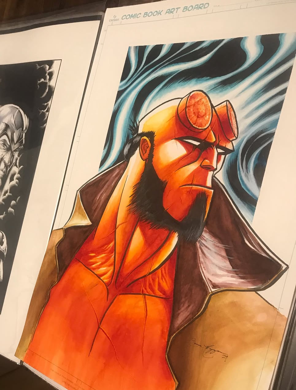 Thumbnail: Hellboy - Hand-drawn Original