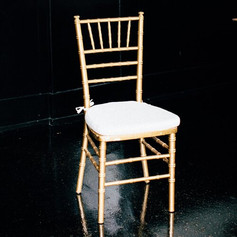 Gold Ballroom Chair (ivory cushion) - $8/each, 160 available