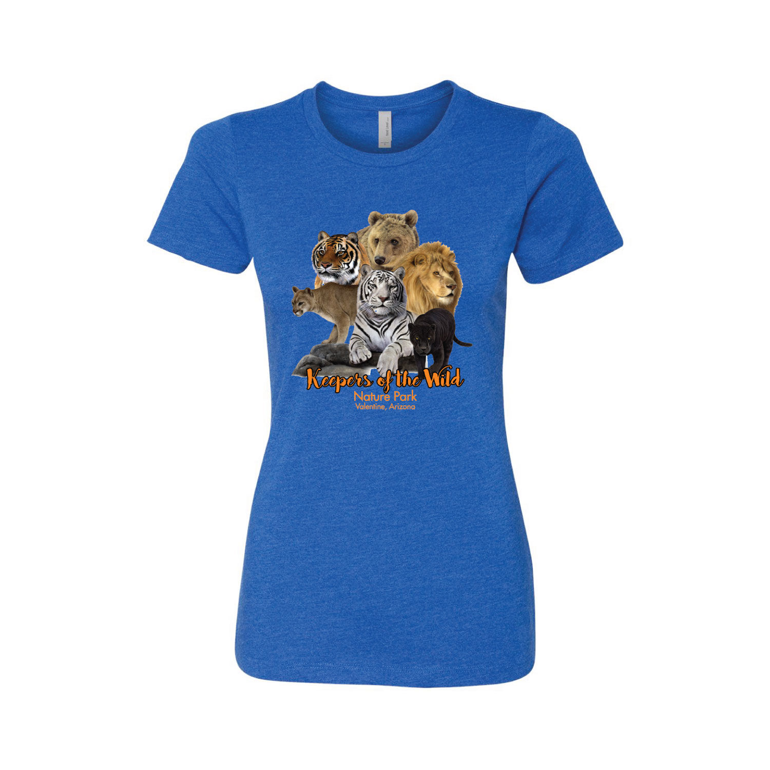 Ladies Brilliant Blue Logo Tee