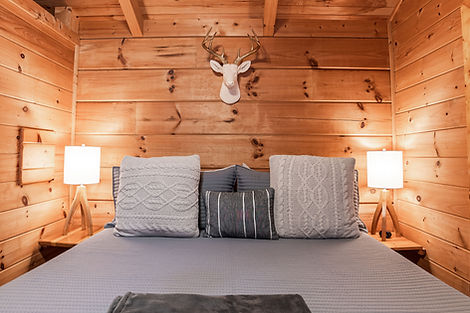 All cabins have king size beds