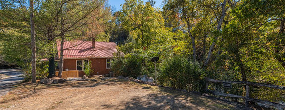 Creek House Backyard Hot Springs Getaway NC Vacation Rental