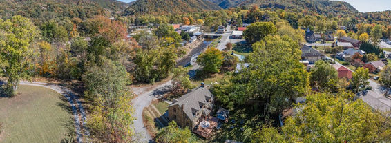 Little Stone Cottage AerialVacation Rental Hot Springs NC