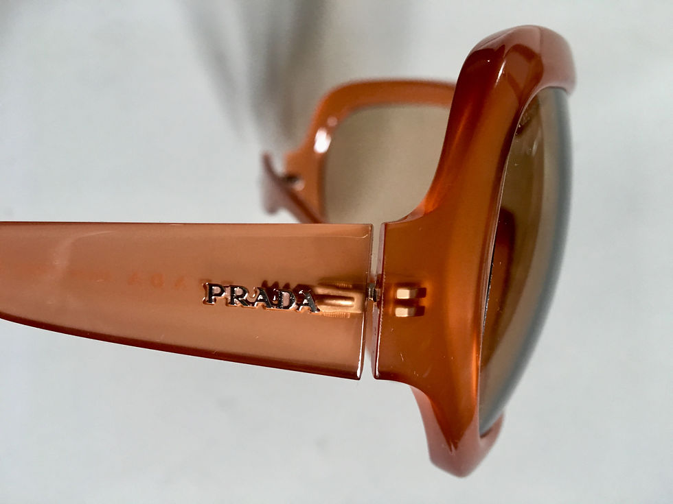 Thumbnail: S/S 2011 PRADA RUNWAY AMBER AVIATOR GOGGLE SUNGLASSES