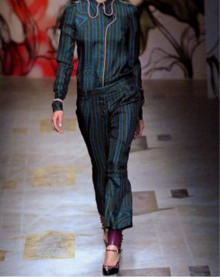 Thumbnail: S/S 2008 PRADA RUNWAY ICONIC LEATHER OPEN-TOE SPATS BOOT HEELS D39.5 UK6.5 US9.5