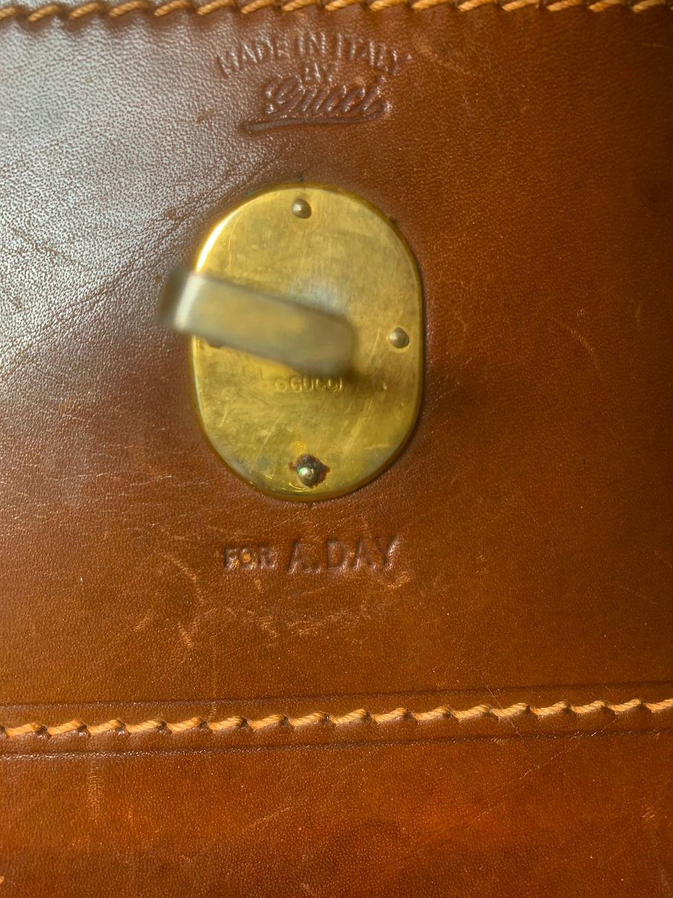 Thumbnail: VINTAGE GUCCI 1960'S OVERSIZED GRAND VOYAGE TRAVEL BAG