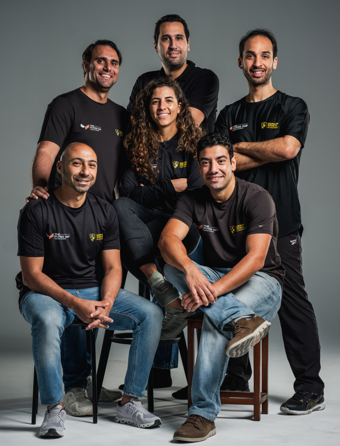 The team around Kanzy: Karim Darwish, Yousef Salem, Khaled Maatouk, Ahmed Mohsen, Islam Hany