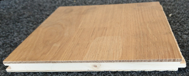 Engineered Floors - three layers of wood glued together