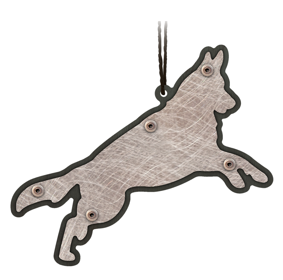Celebrate the dedication and loyalty of German Shepherd with this exquisitely crafted ornament. It makes a beautiful gift. We
