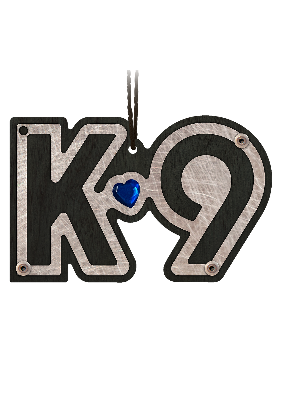 A beautifully handcrafted K9 heart ornament, designed to celebrate all law enforcement and working dogs.