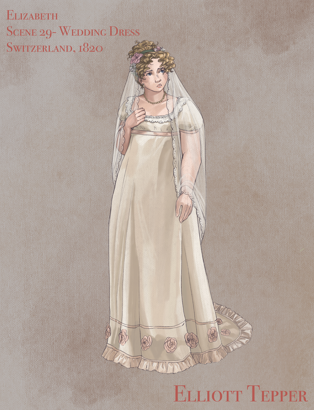 Frankenstein- Elizabeth wedding render