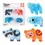 Thumbnail: PicassoTiles 4-Piece Animal Action Figure Set