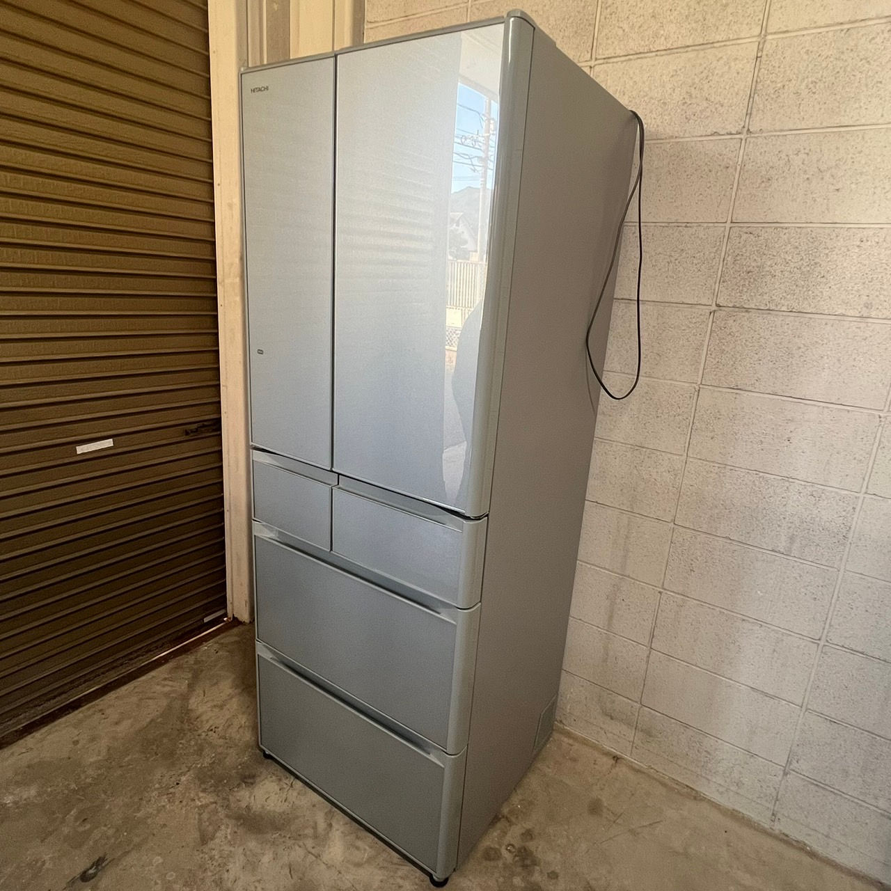 【大型冷蔵庫】HITACHI 日立 R-F48M1(XS)型 475 L 2016年製