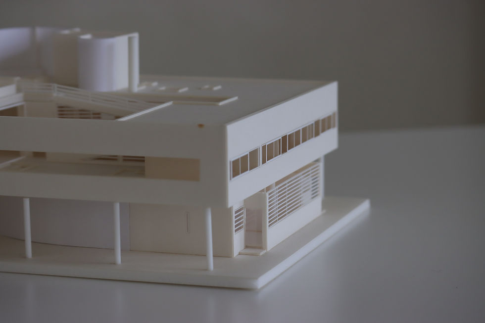 サムネイル： Villa  Savoye   1/100建築模型  Le Corbusier