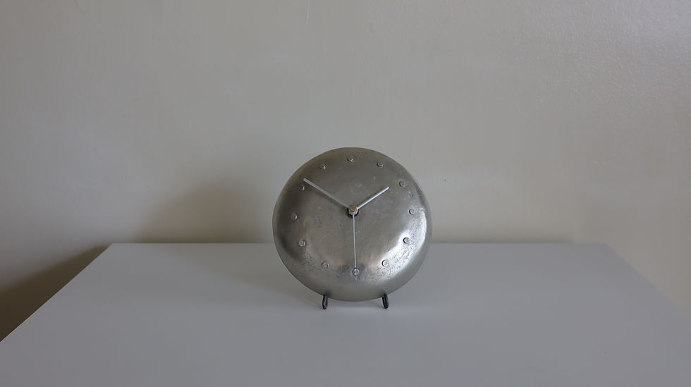 サムネイル： aluminum clock L （シルバー針 A）