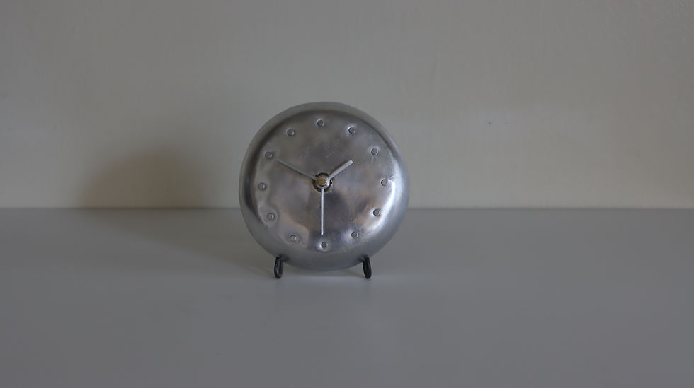 サムネイル： aluminum clock M   (シルバー針 D)