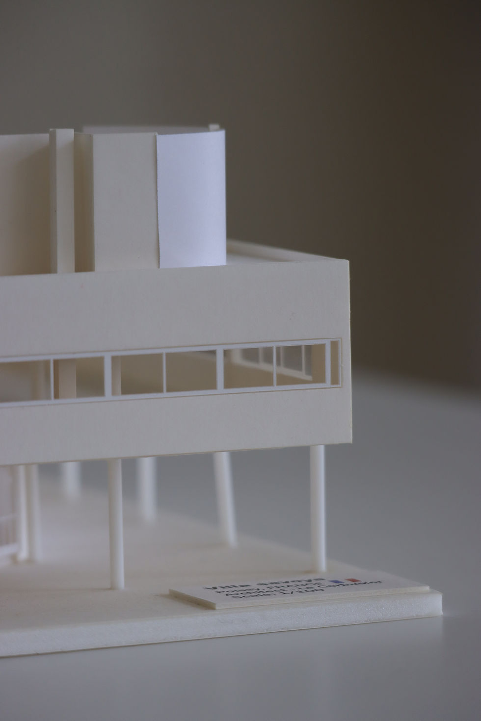 サムネイル： Villa  Savoye   1/100建築模型  Le Corbusier