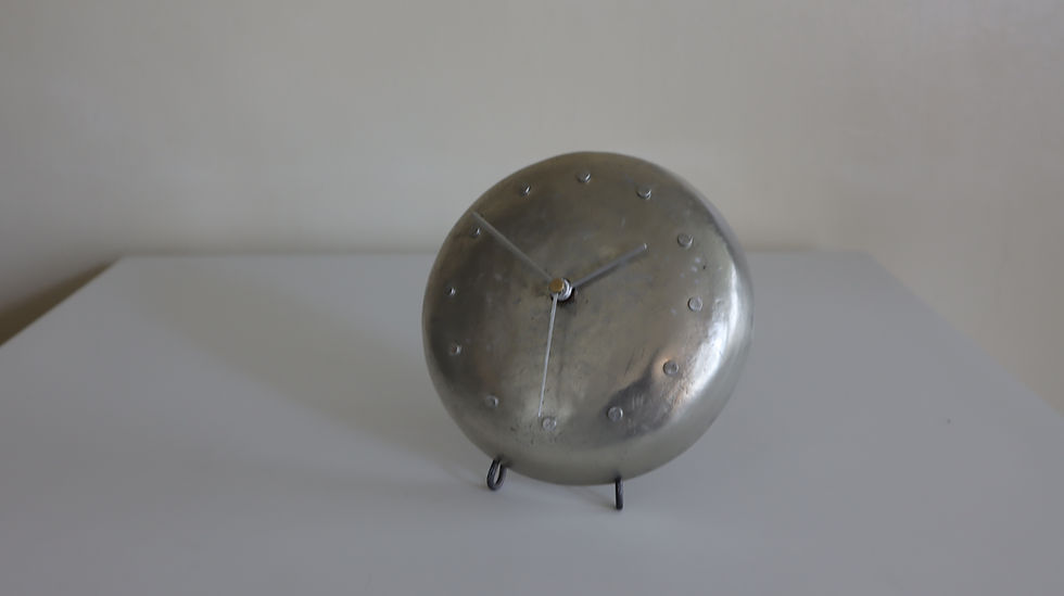 サムネイル： aluminum clock L （シルバー針 A）