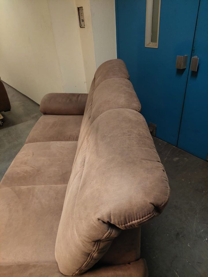 Miniaturbild: 2 X 3er Couch - Sofa Bezug Ledaro braun