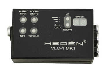 HEDÉN® VLC-1 MK1 control panel with buttons and display showing information.