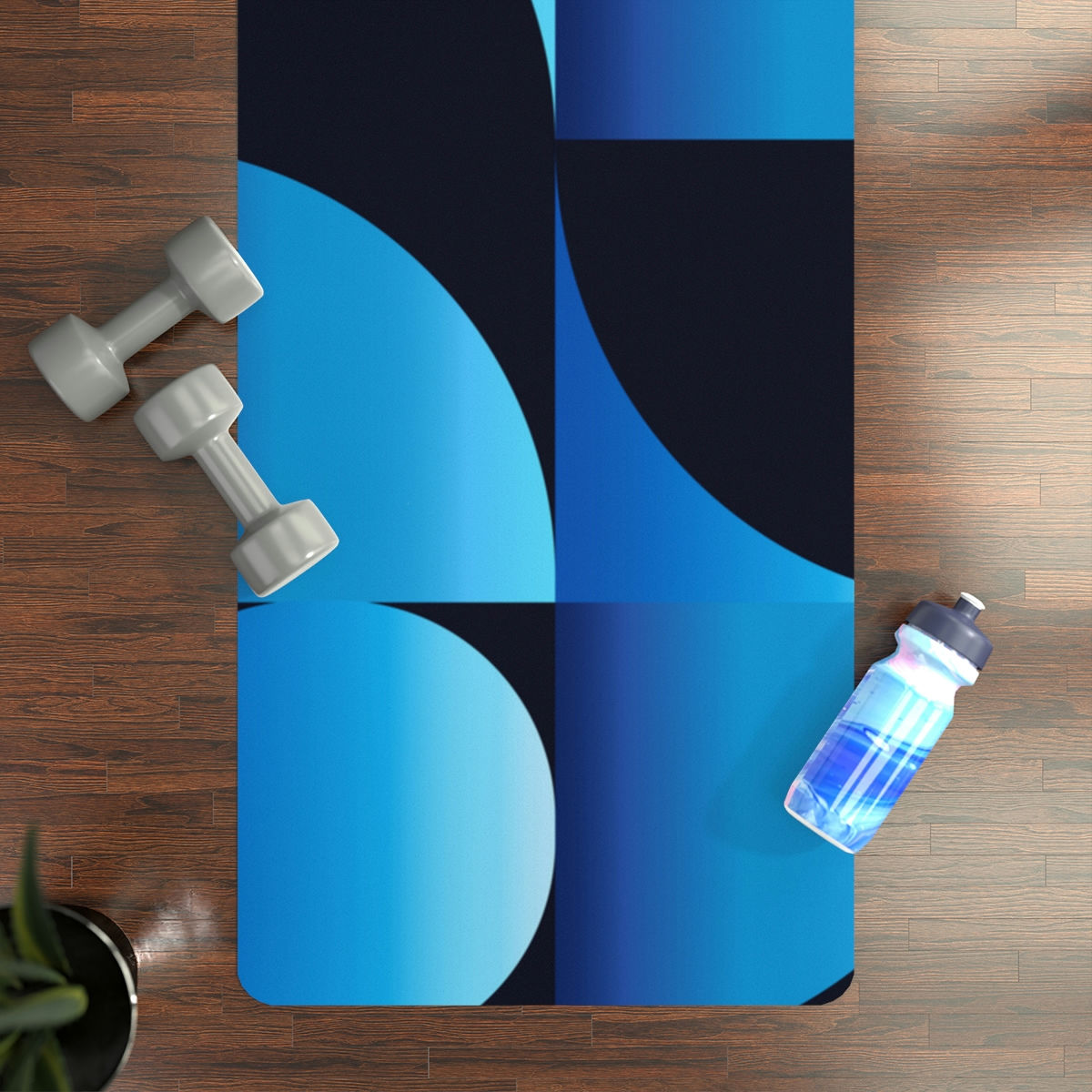 "Blue" Rubber Yoga Mat