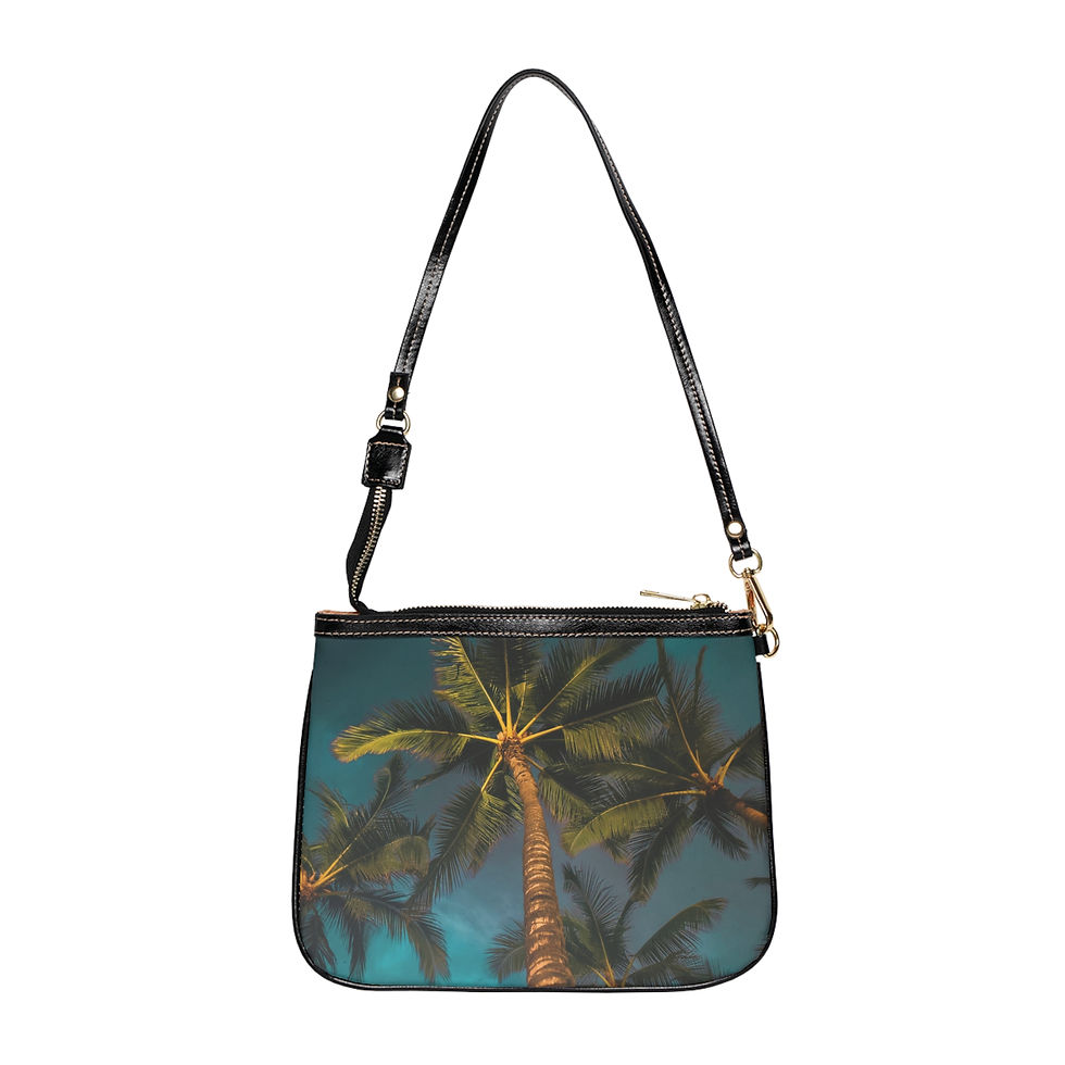 "Palm Trees At Night" Small Shoulder Bag