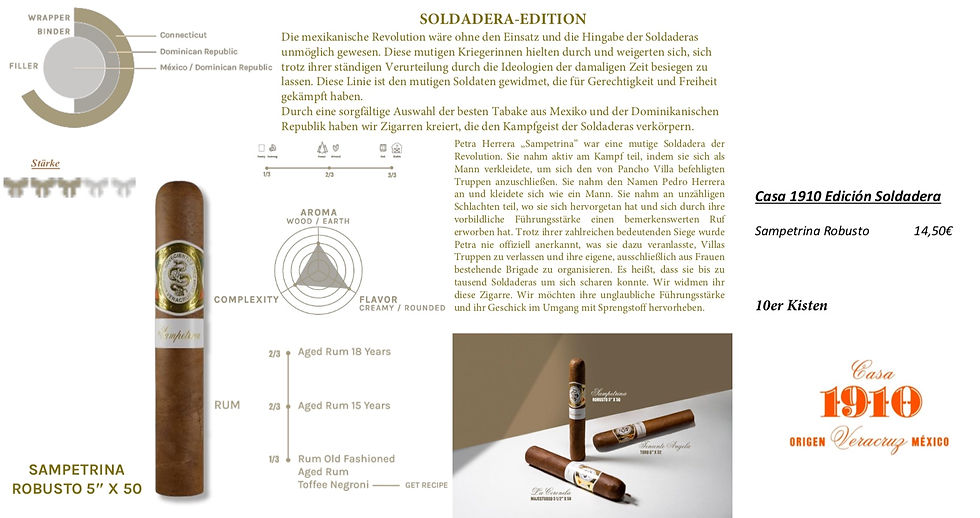 Miniaturbild: Casa 1910 Edición Soldadera  Sampetrina Robusto