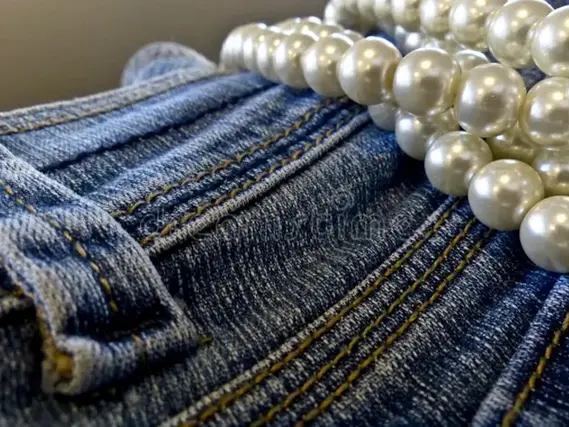 DENIM AND PEARLS