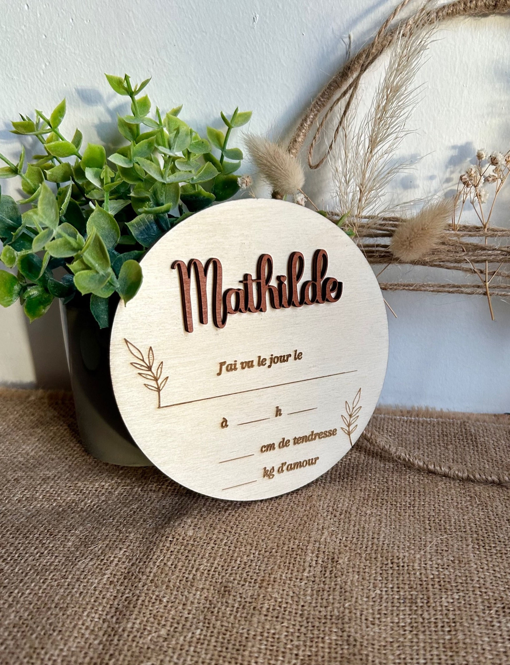 Carte naissance bébé