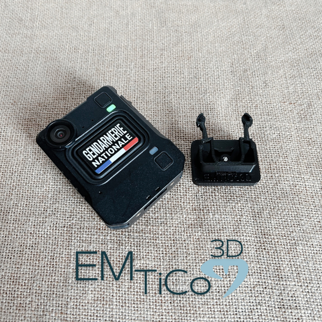 Support de fixation pour caméra style Motorola VB400, gendarmerie