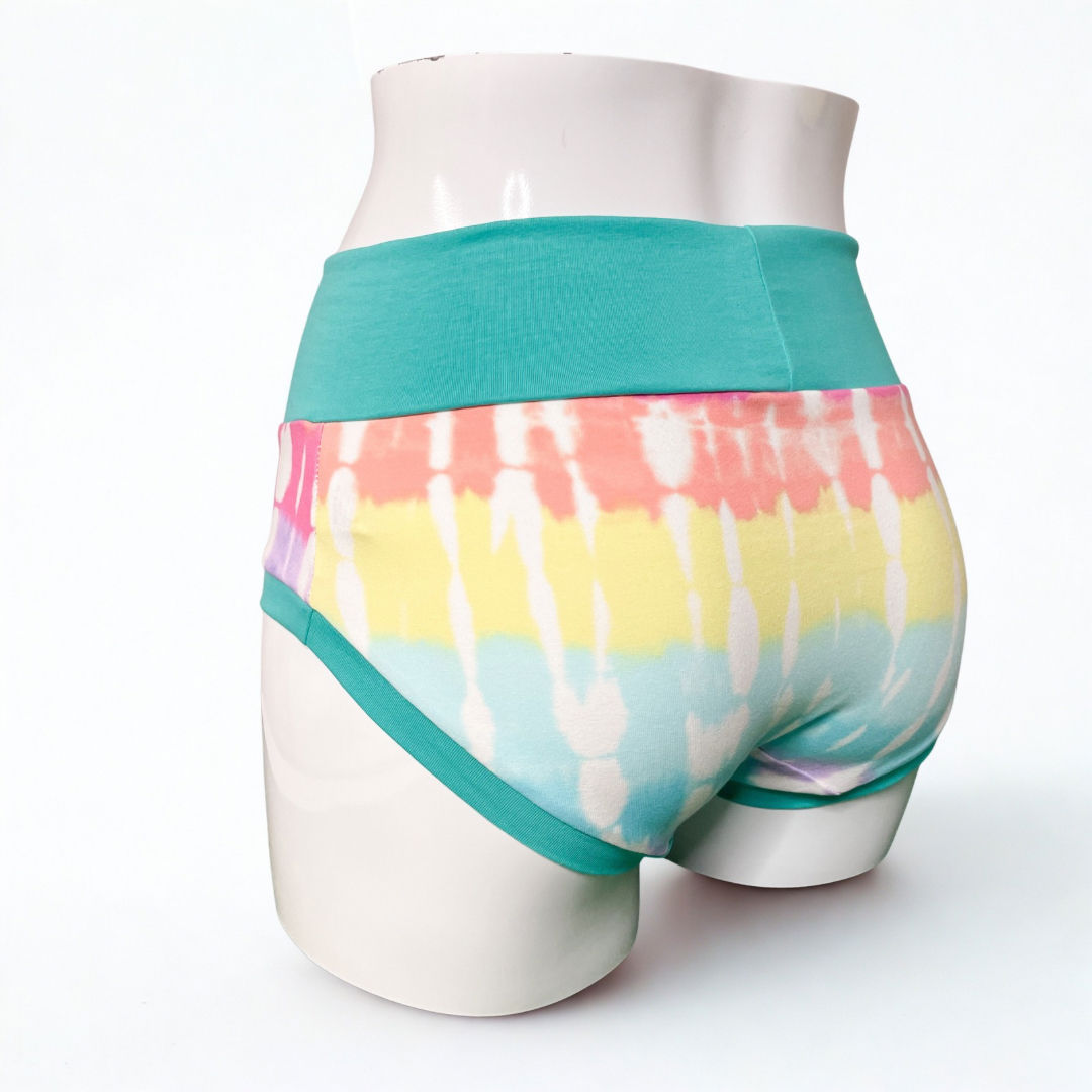 Tie Dye Stripe Mum Bums