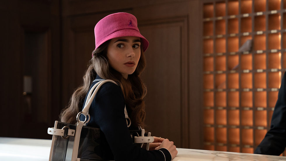 Lily Collins in Emily in Paris.
