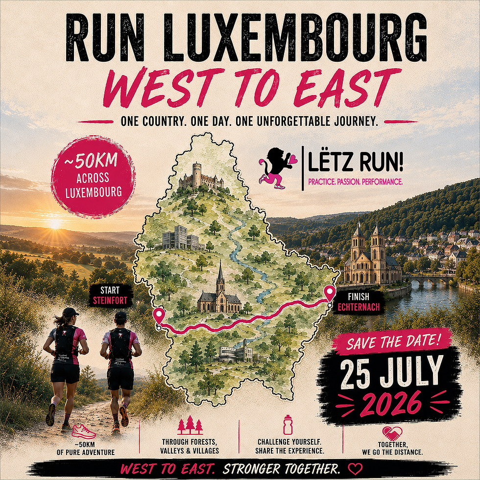 Run Luxembourg - West to East (50km)