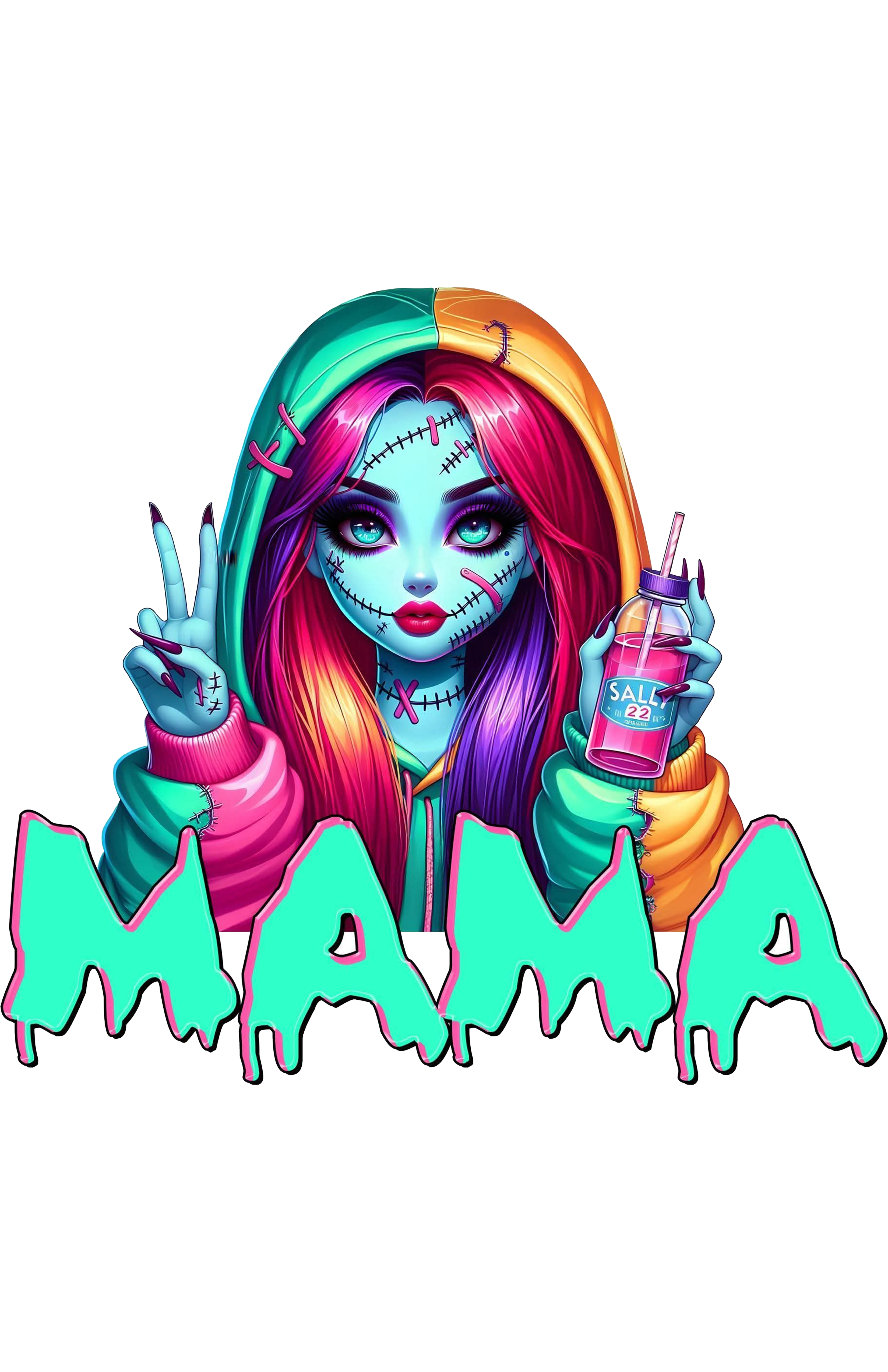 horror character, horror movie, tote design, trending png, commercial use, hallo