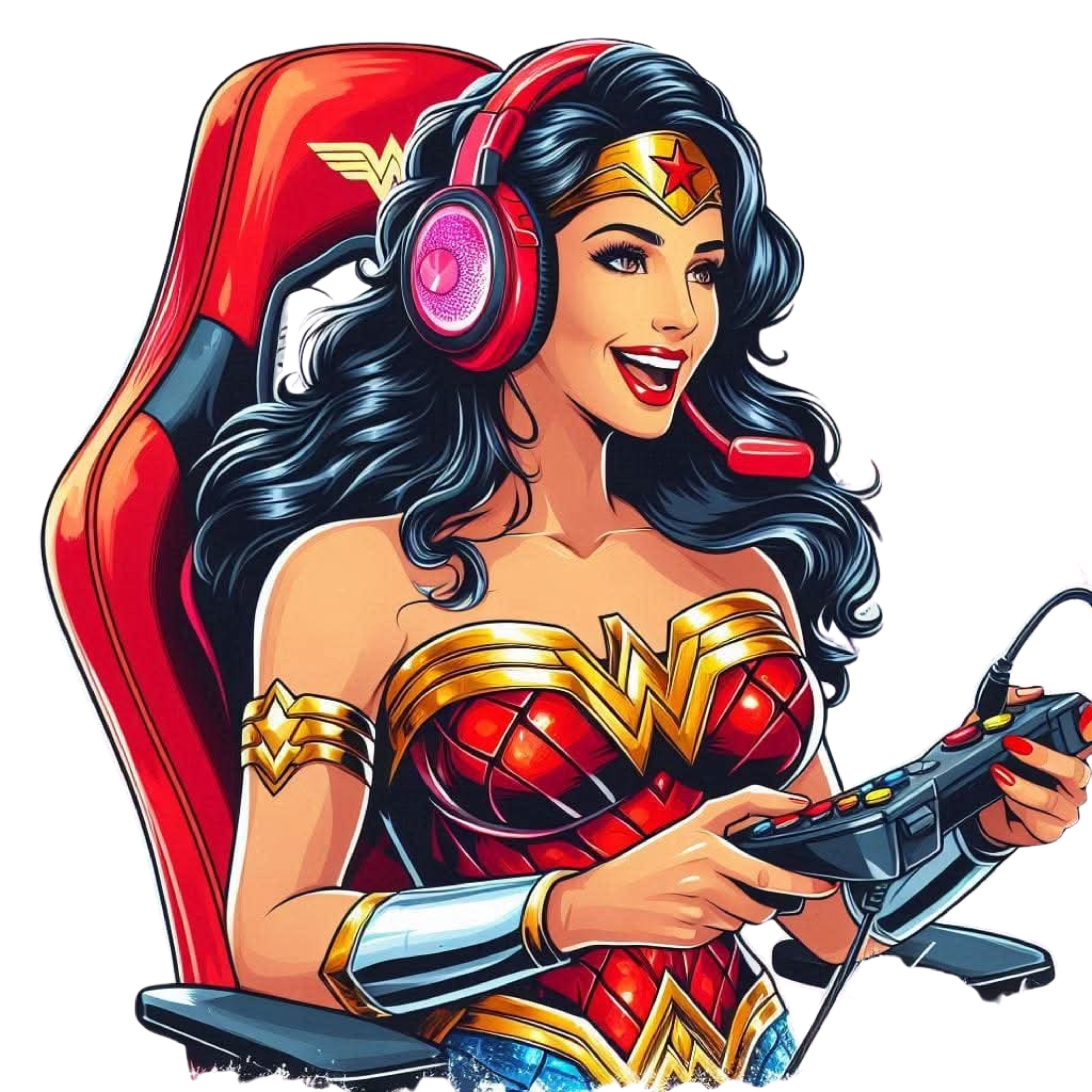Wonder Women gamer 2 PNG instant download PNG