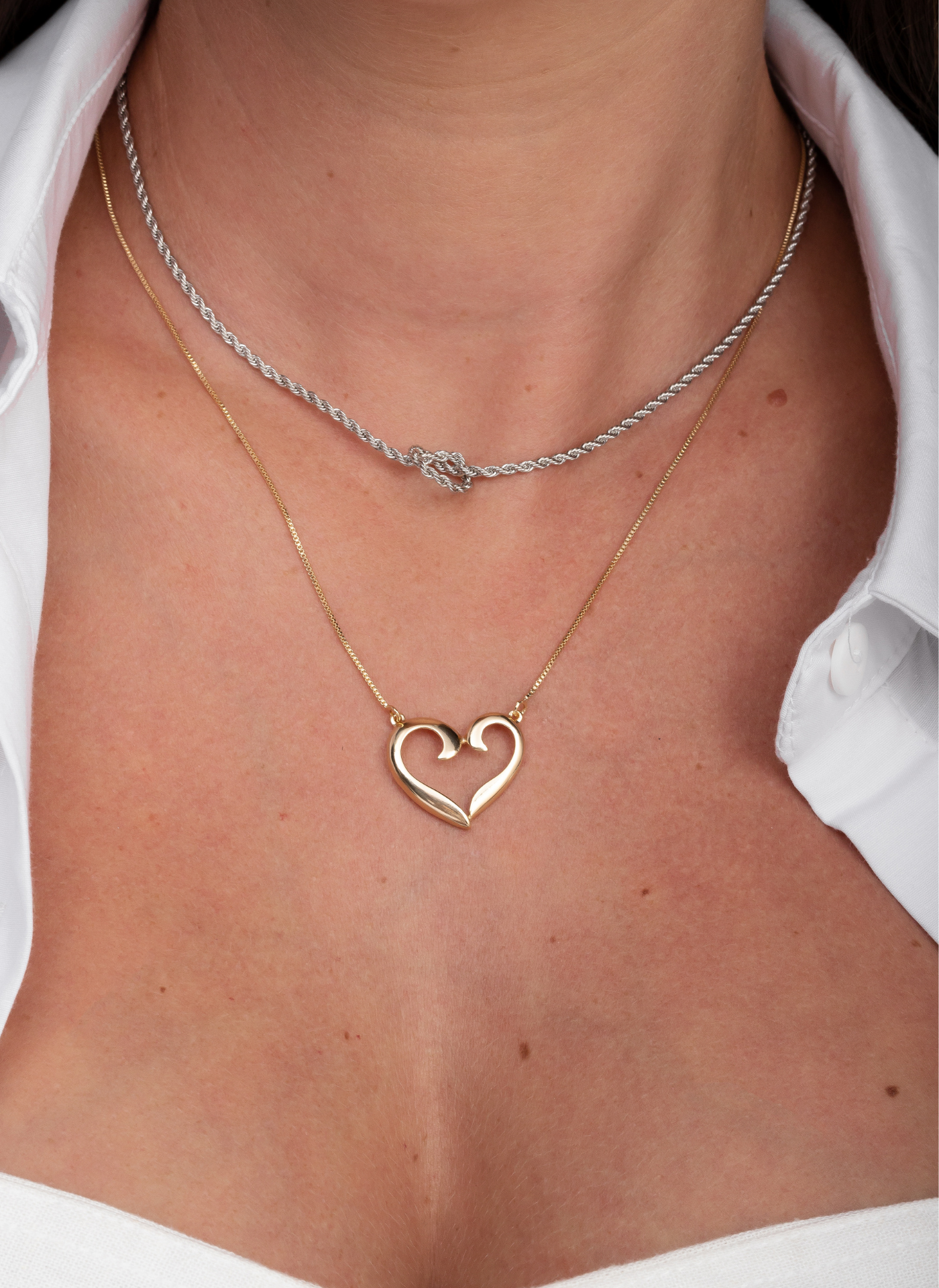 Colar Entrelace Prata