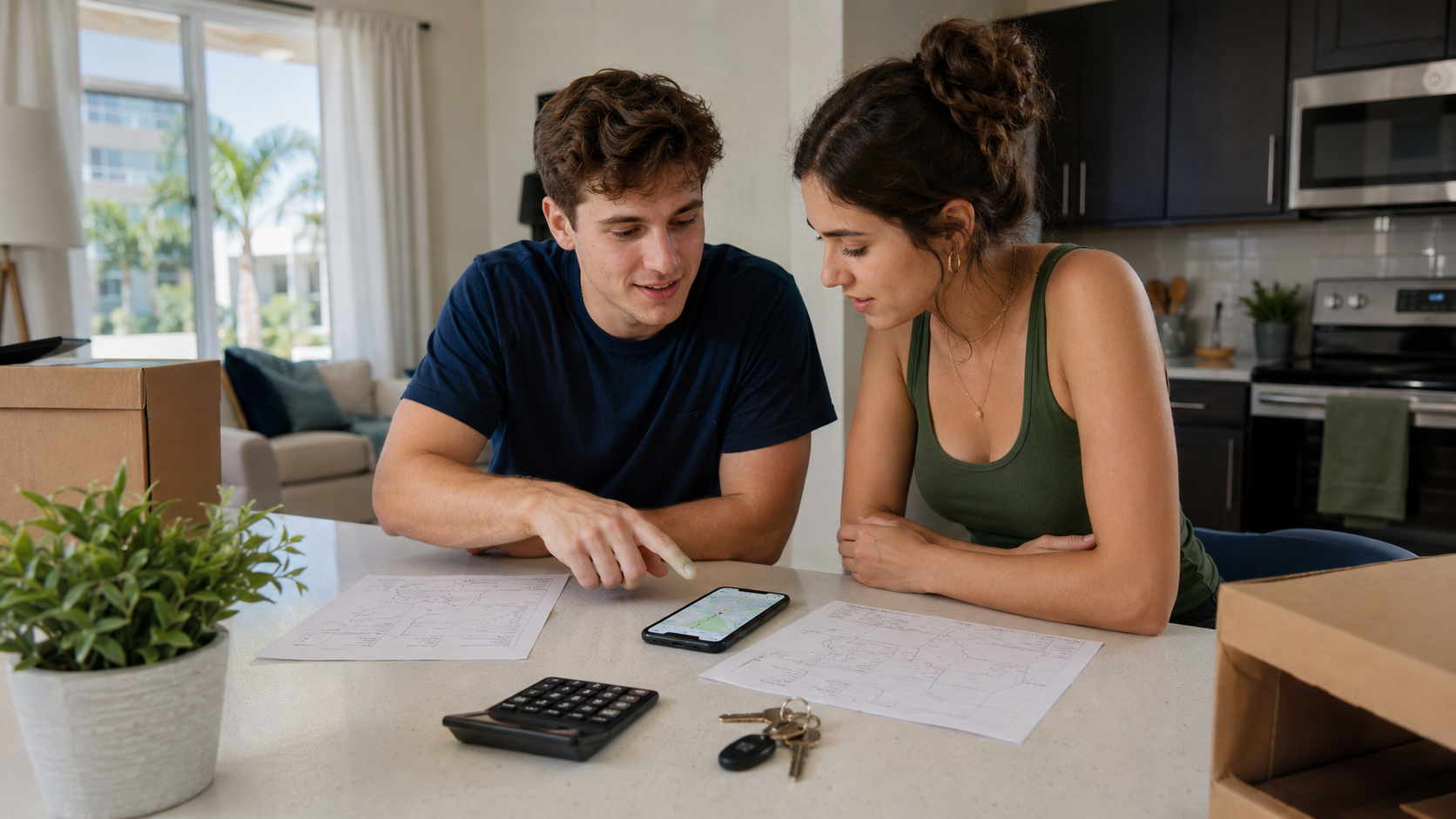 Two former Disney College Program participants comparing Orlando apartment options, roommate costs and commute plans.