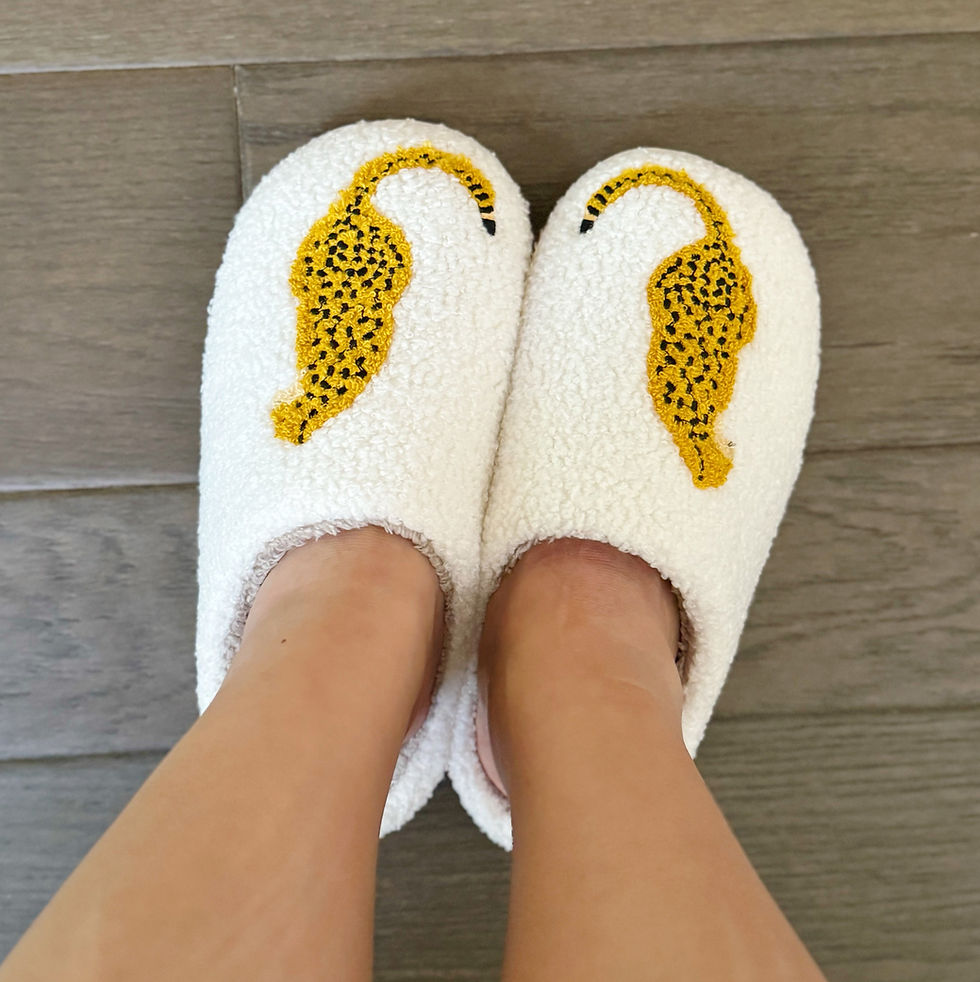 Thumbnail: Sitting So Cool Cheetah Lounge Slippers