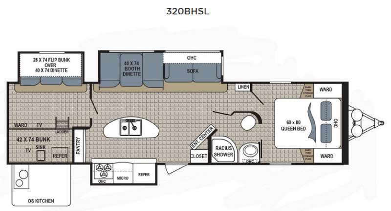 Thumbnail: SOLD | 2017 Keystone Kodiak 320 BHSL