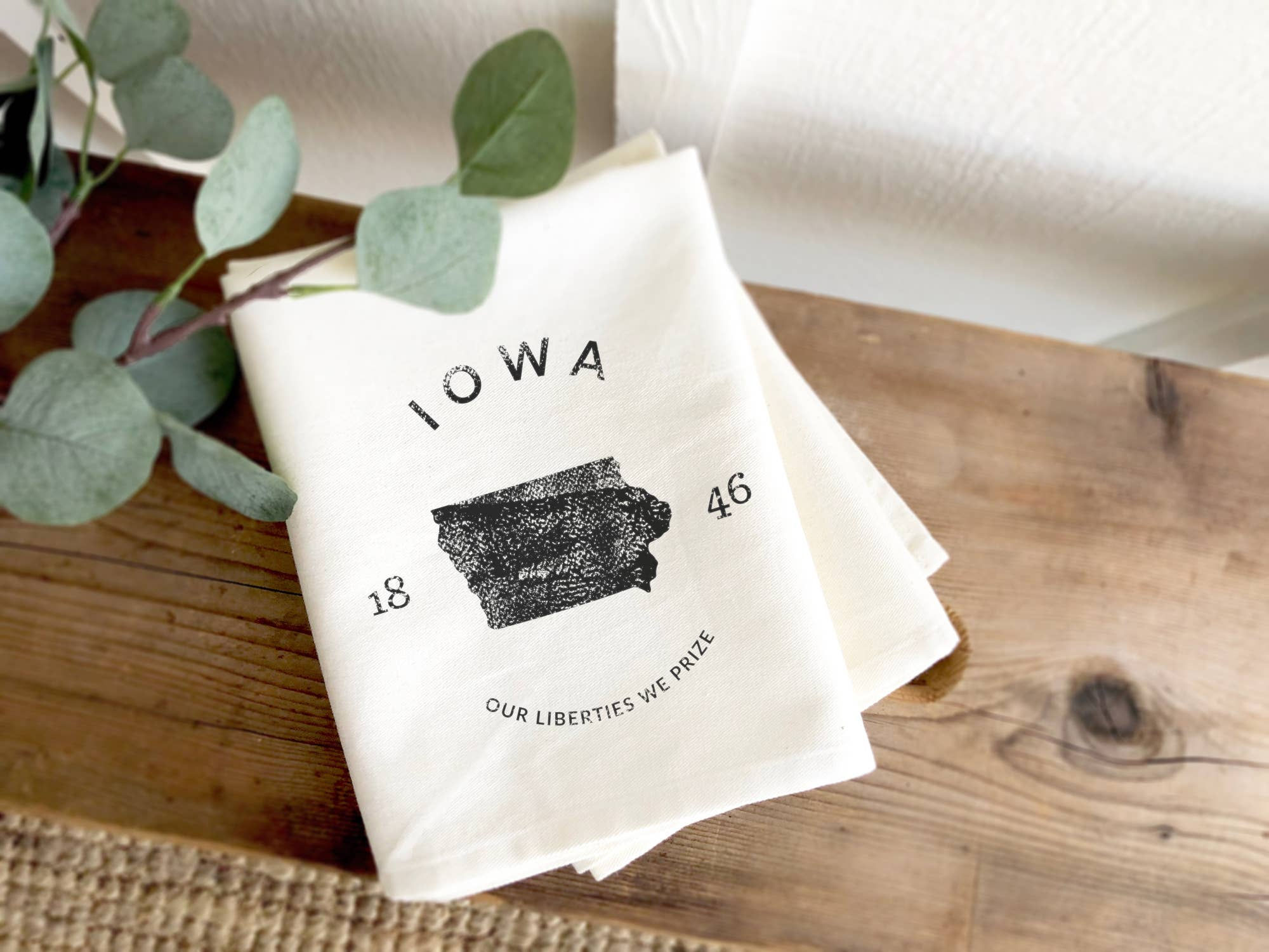 Iowa Motto Cotton Towel