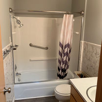 Outdated and unused tub ready for a transformation.