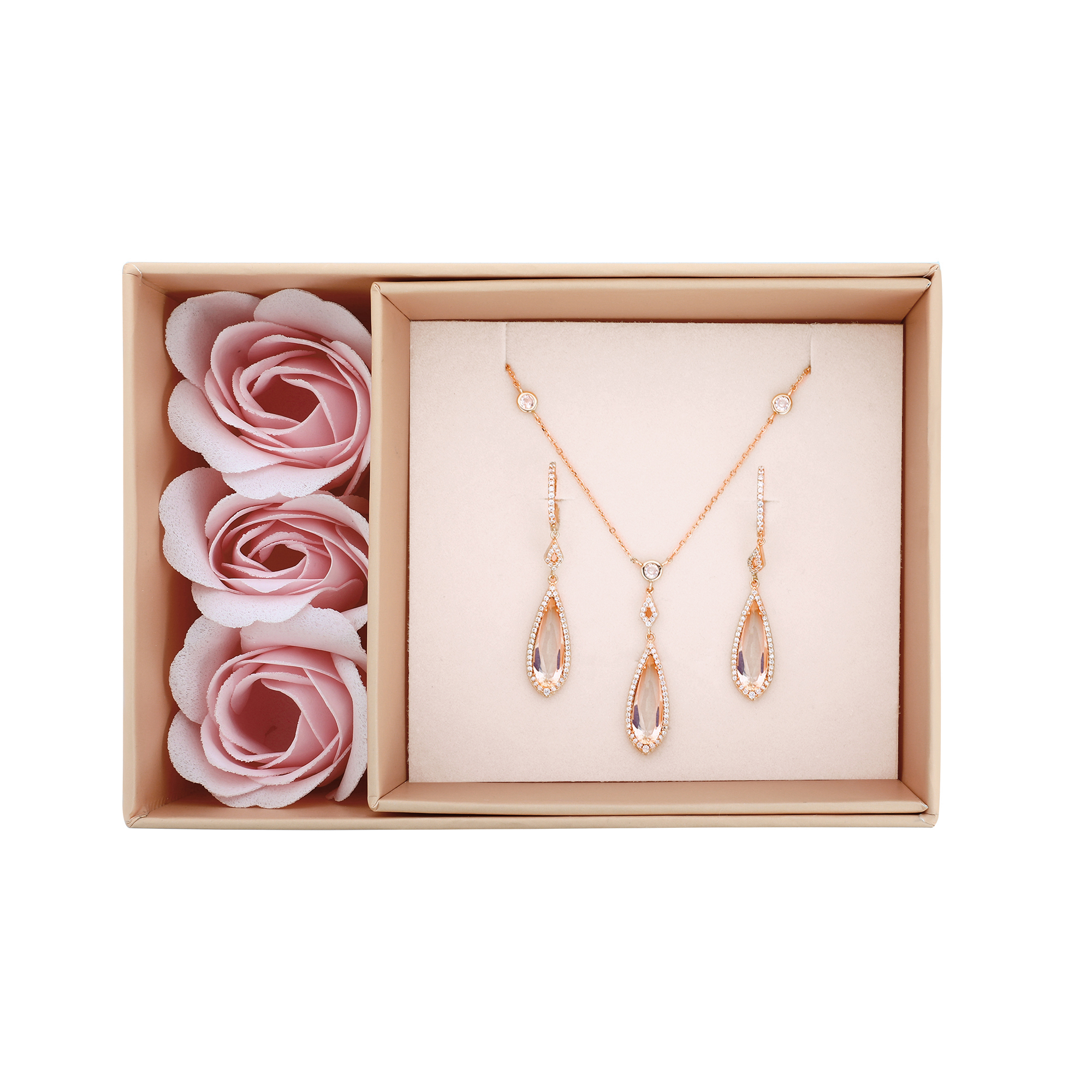 COFFRET MORGANITE OR ROSE MÉLISSA