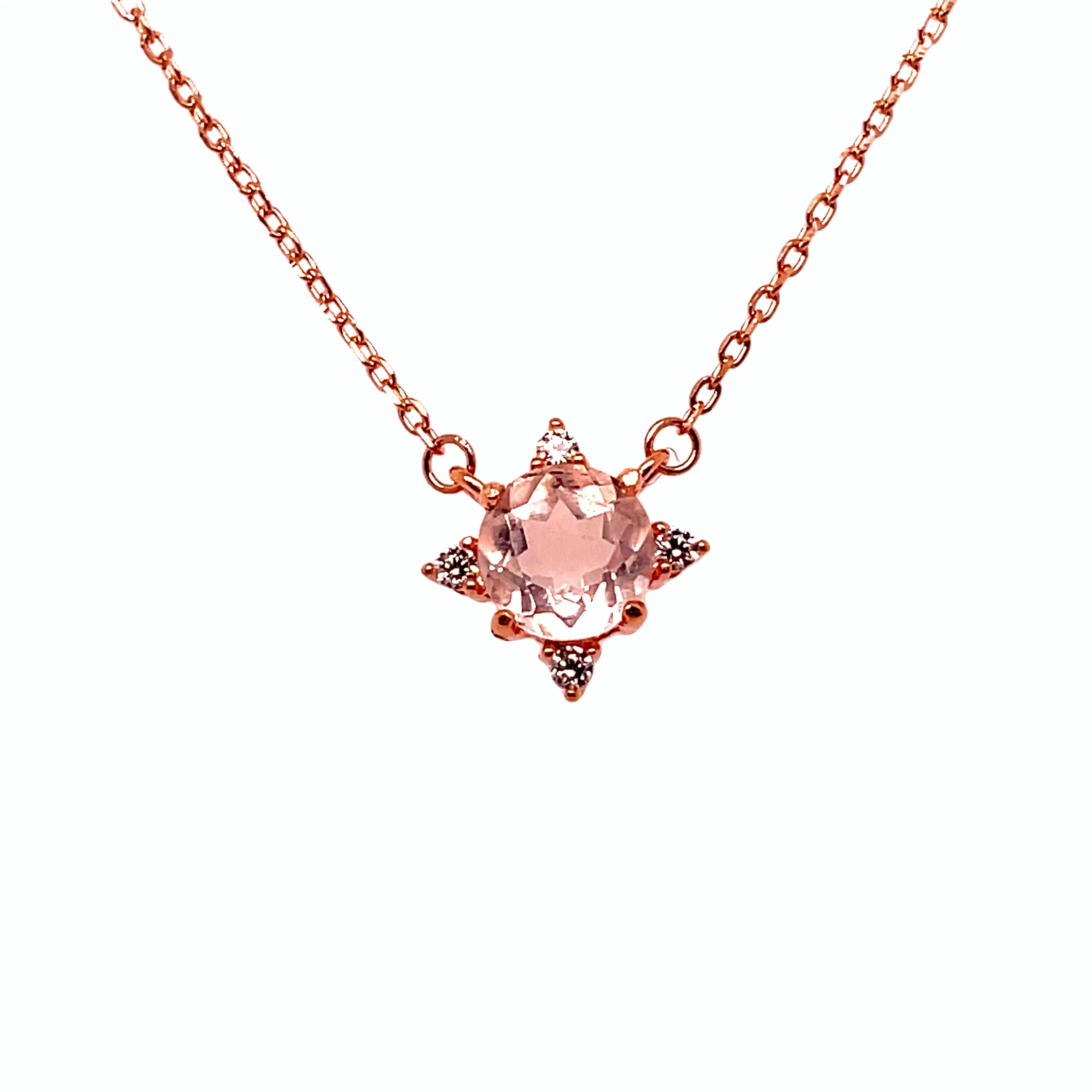 Pendentif Aimée or rose