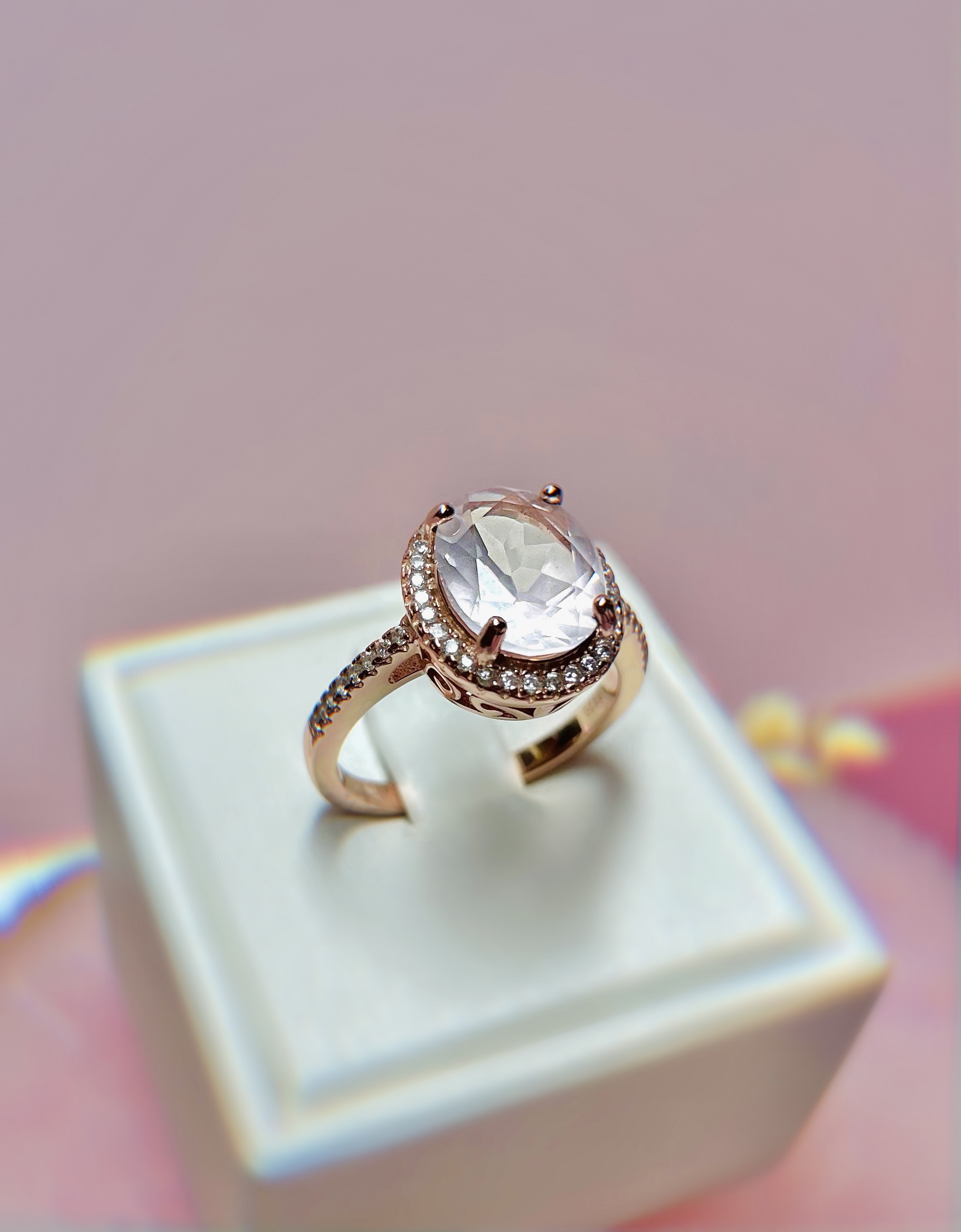 BAGUE ORÉLIE OR ROSE
