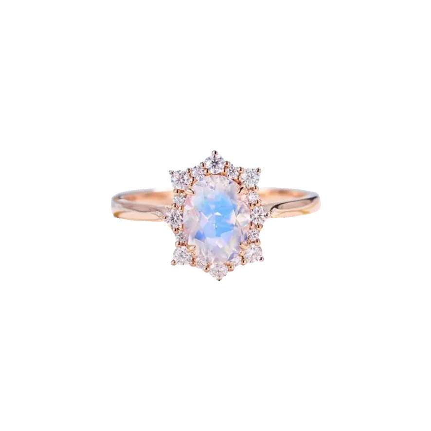 Bague Leonie or rose