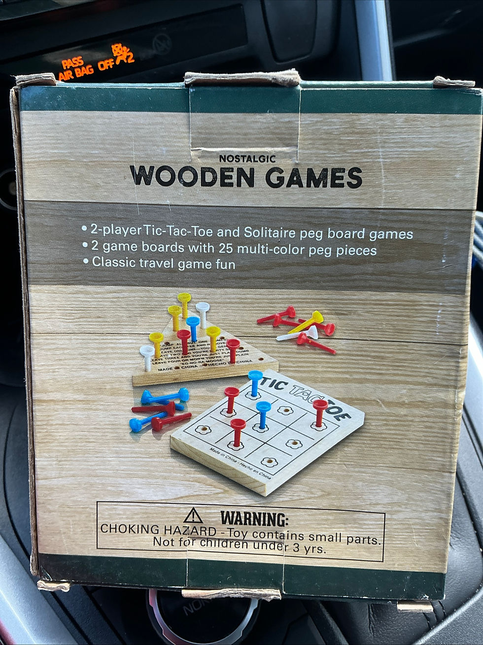 Thumbnail: Premier Finds New in Box Nostalgic Classic Wooden Travel Games Fun Games