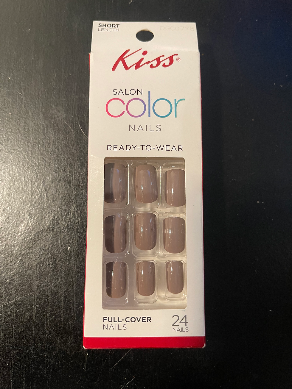 Thumbnail: Kiss salon color nails  dark purple 